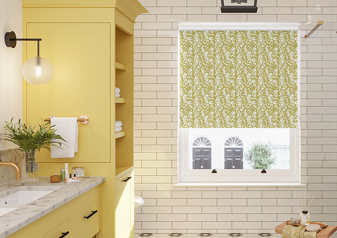 Hanging Greenery, Chartreuse - Twist&Fit Roller Blind - Image 3